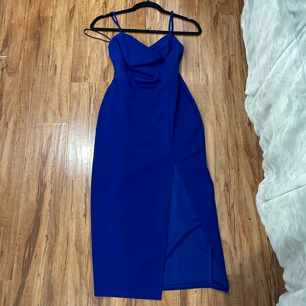 Royal blue dress
